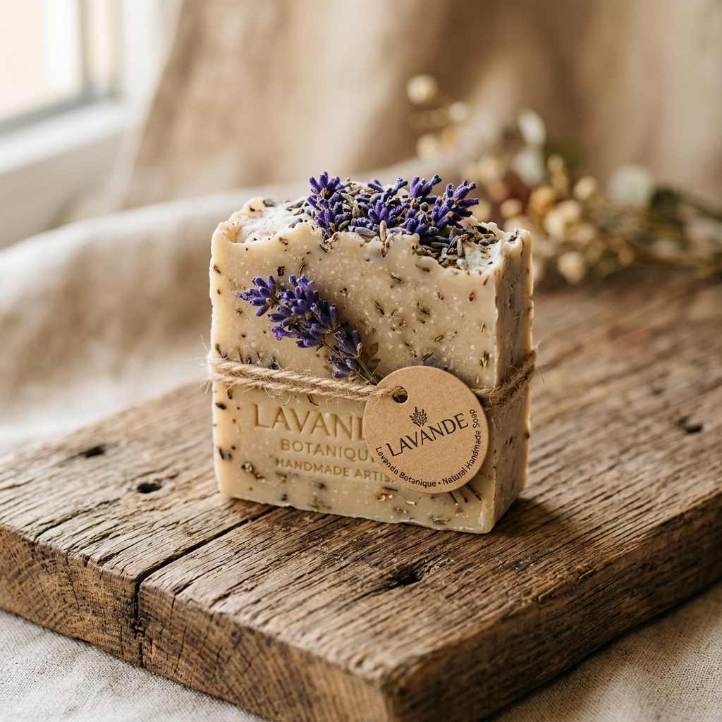 Handcrafted Lavender Soap Bar